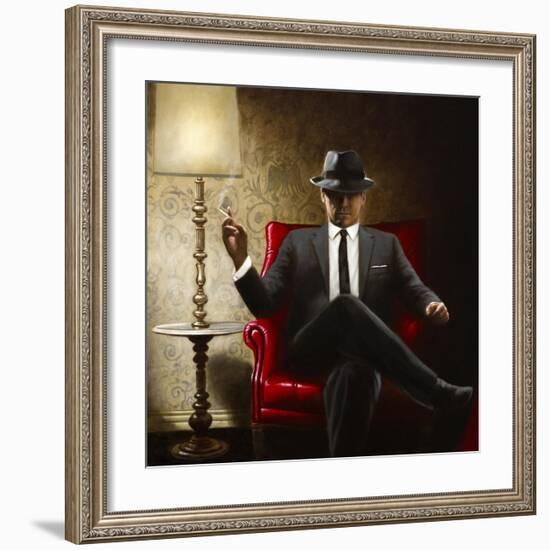 Black Tie-John Silver-Framed Art Print