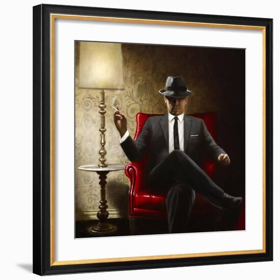 Black Tie-John Silver-Framed Art Print