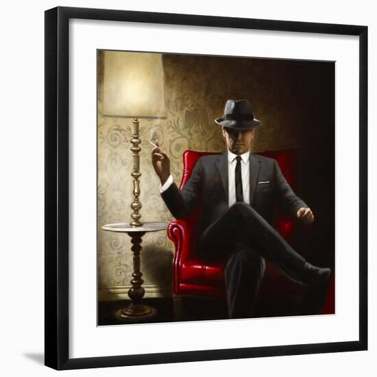 Black Tie-John Silver-Framed Art Print