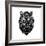 Black Tiger Head-NaxArt-Framed Art Print