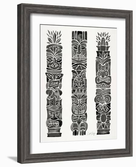 Black Tiki Totems-Cat Coquillette-Framed Giclee Print