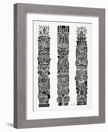 Black Tiki Totems-Cat Coquillette-Framed Giclee Print