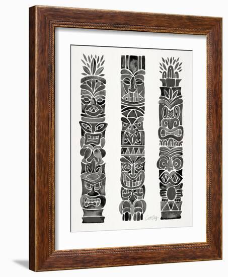 Black Tiki Totems-Cat Coquillette-Framed Giclee Print