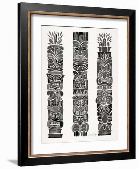 Black Tiki Totems-Cat Coquillette-Framed Giclee Print