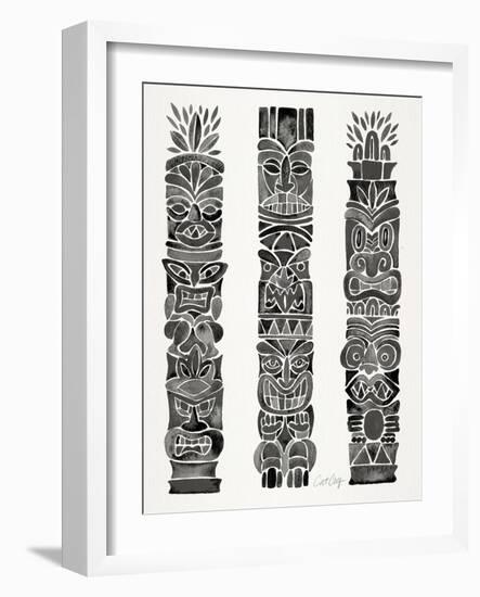 Black Tiki Totems-Cat Coquillette-Framed Giclee Print