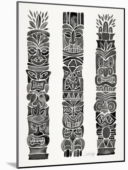 Black Tiki Totems-Cat Coquillette-Mounted Giclee Print