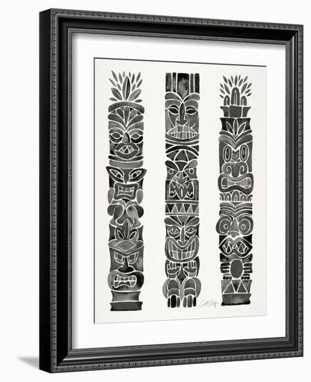 Black Tiki Totems-Cat Coquillette-Framed Giclee Print