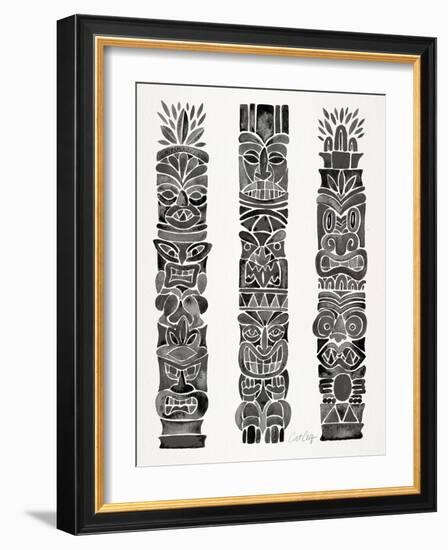 Black Tiki Totems-Cat Coquillette-Framed Giclee Print