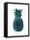 Black Tropical Pineapple-Amanda Greenwood-Framed Stretched Canvas