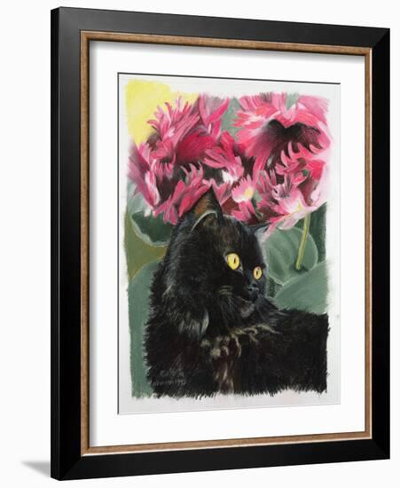 Black Tulips-Anne Robinson-Framed Giclee Print