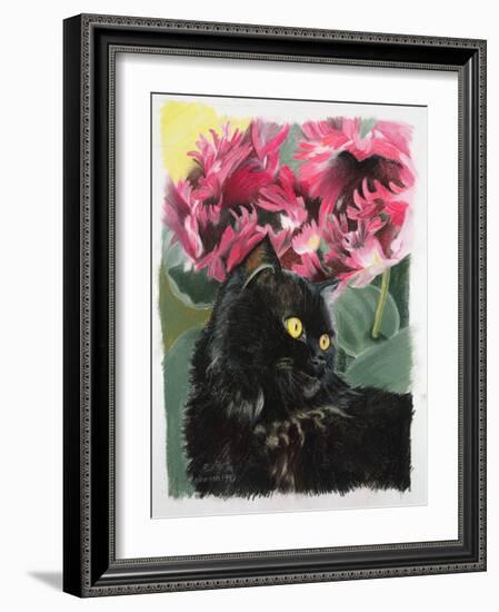 Black Tulips-Anne Robinson-Framed Giclee Print