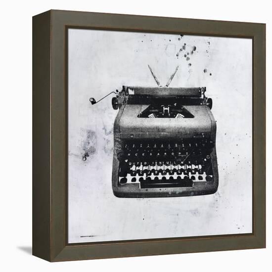 Black Typewriter-JB Hall-Framed Premier Image Canvas