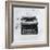 Black Typewriter-JB Hall-Framed Giclee Print