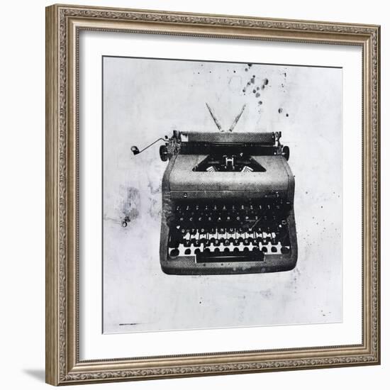 Black Typewriter-JB Hall-Framed Giclee Print