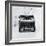 Black Typewriter-JB Hall-Framed Giclee Print