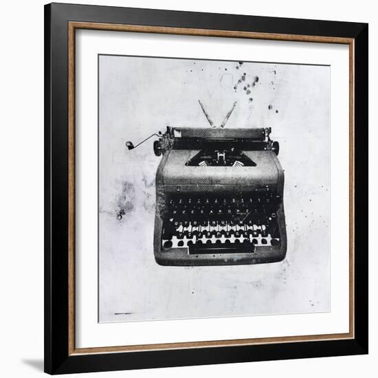 Black Typewriter-JB Hall-Framed Giclee Print