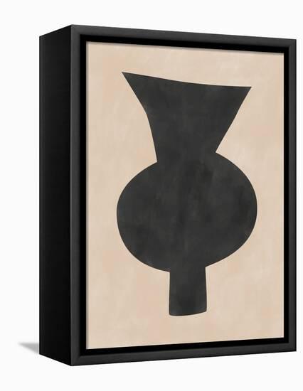 Black Vase Artwork-Elena Ristova-Framed Premier Image Canvas