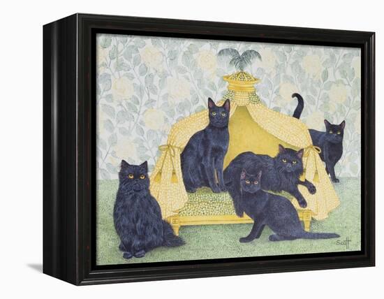 Black Velvet-Pat Scott-Framed Premier Image Canvas