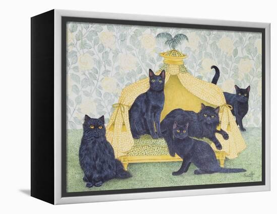 Black Velvet-Pat Scott-Framed Premier Image Canvas