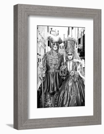 Black Venice - King and Queen-Philippe HUGONNARD-Framed Photographic Print