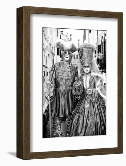 Black Venice - King and Queen-Philippe HUGONNARD-Framed Photographic Print