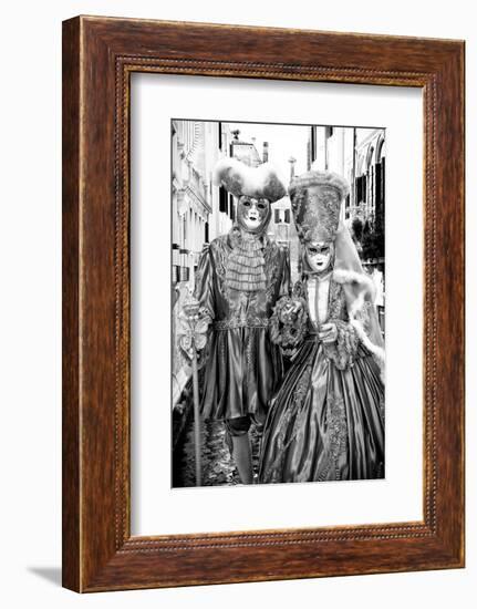 Black Venice - King and Queen-Philippe HUGONNARD-Framed Photographic Print
