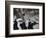 Black Vespa, Madrid, Spain-Walter Bibikow-Framed Photographic Print