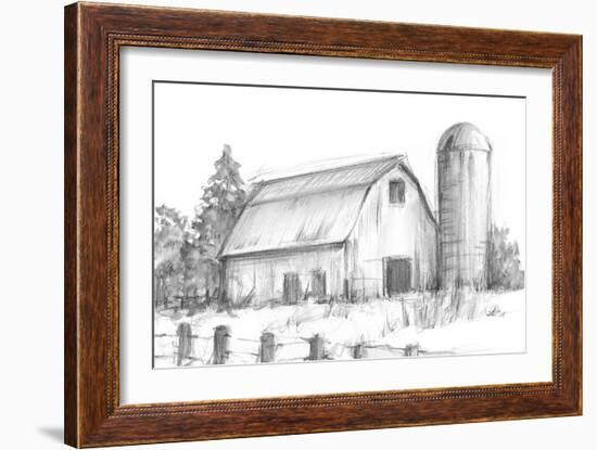 Black & White Barn Study I-Ethan Harper-Framed Art Print