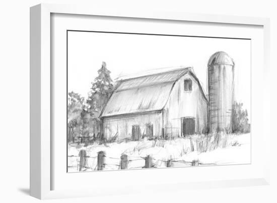 Black & White Barn Study I-Ethan Harper-Framed Art Print