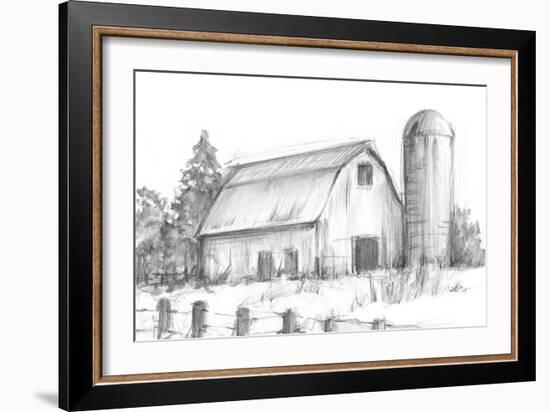 Black & White Barn Study I-Ethan Harper-Framed Premium Giclee Print