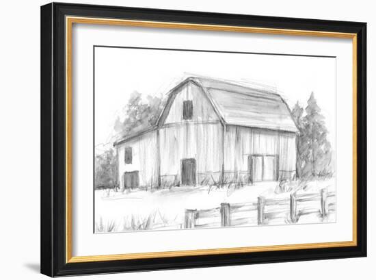 Black & White Barn Study II-Ethan Harper-Framed Art Print