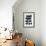 Black White Blue-Iris Lehnhardt-Framed Premium Giclee Print displayed on a wall