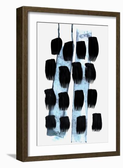 Black White Blue-Iris Lehnhardt-Framed Premium Giclee Print