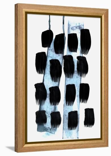 Black White Blue-Iris Lehnhardt-Framed Stretched Canvas