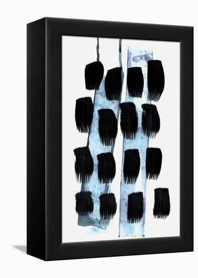 Black White Blue-Iris Lehnhardt-Framed Stretched Canvas