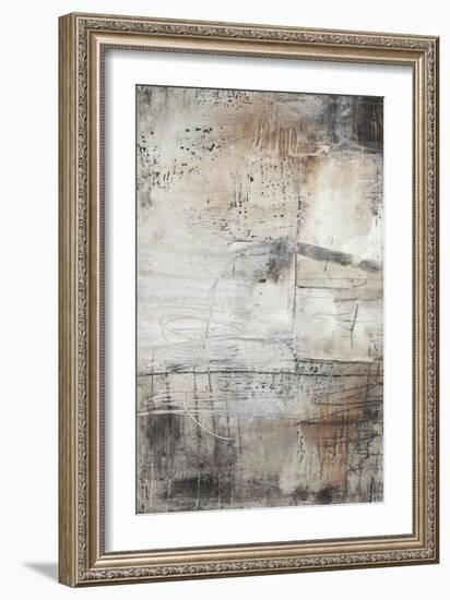 Black, White & Bronze I-Jennifer Goldberger-Framed Art Print