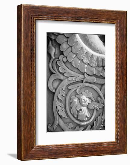 Black & White Fountain Detail II-Laura DeNardo-Framed Photographic Print