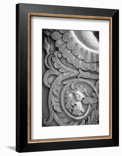 Black & White Fountain Detail II-Laura DeNardo-Framed Photographic Print