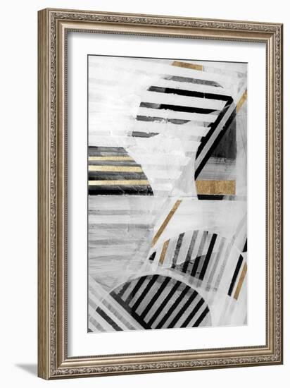 Black White Gold I--Framed Art Print