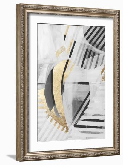 Black White Gold II-null-Framed Art Print