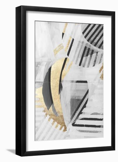 Black White Gold II-null-Framed Art Print