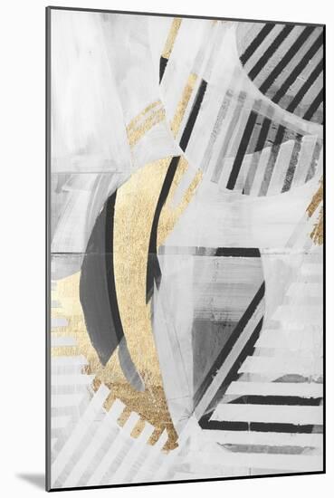 Black White Gold II-null-Mounted Art Print