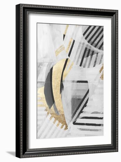 Black White Gold II-null-Framed Art Print