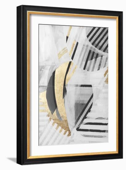 Black White Gold II-null-Framed Art Print