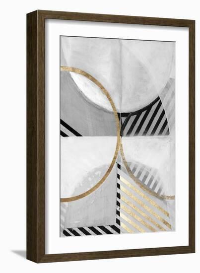 Black White Gold III-null-Framed Art Print