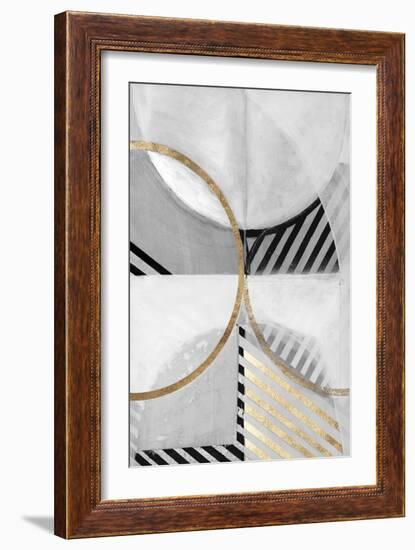 Black White Gold III-null-Framed Art Print