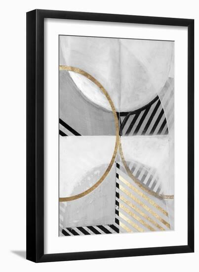 Black White Gold III-null-Framed Art Print