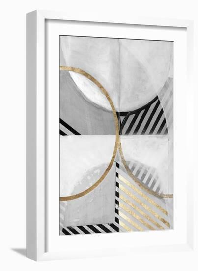 Black White Gold III-null-Framed Art Print