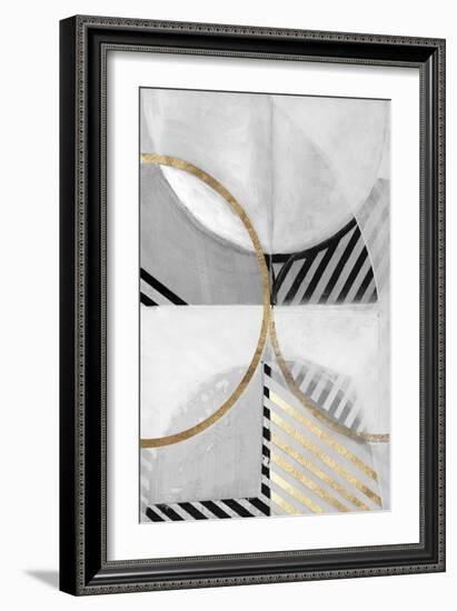 Black White Gold III-null-Framed Art Print