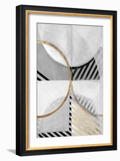 Black White Gold III-null-Framed Art Print